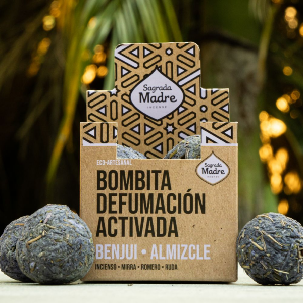 bombita defumación activada benjui almizcle sagrada madre